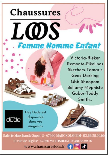 CHAUSSURE LOOS -  POUR HOMMES FEMMES ENFANTS