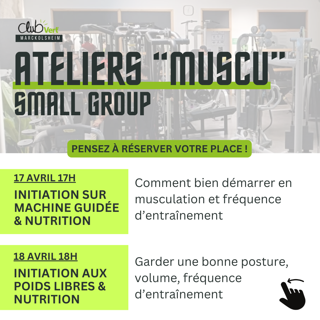 CLUB VERT - Ateliers Musculation
